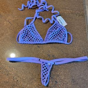 Wicked Weasel Mega Mesh Micro 417 bottom/317 Tri top Violet